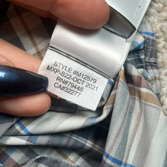 Marmot Short Sleeve Plaid Button Up Shirt Outdoor Hiking Camping Casual Summer - Picture 11 of 11